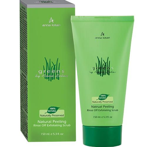 Natural Peeling Rinse Off Exfoliating Scrub Greens Anna Lotan
